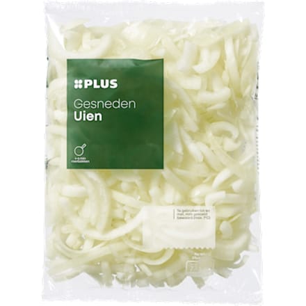 Uien gesneden