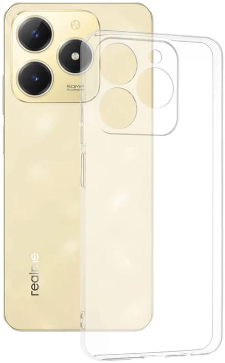 Hoesje geschikt voor Realme C61 - Techsuit Clear Silicone Back Cover - Transparant
