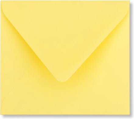 Envelop 12,5 x 14 Kanariegeel, 100 stuks