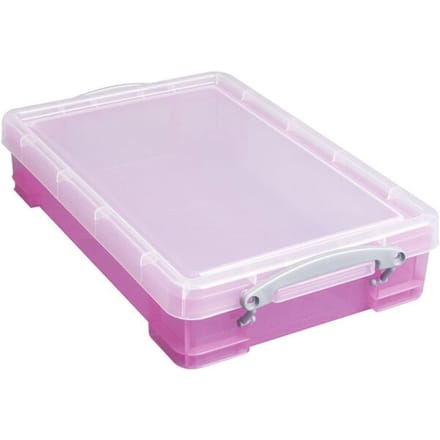 Really Useful Box opbergdoos 4 liter | transparant roze