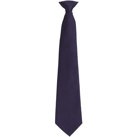 Premier Unisex volwassen kleuren modieuze effen Clip-On stropdas (Marine)