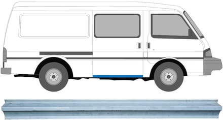 Schuifdeur dorpel reparatiepanel voor Mazda Bongo E-Series 1984-1998 / Links