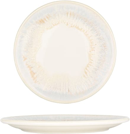 By Bone Dessertbord - Wave - Porselein - 21 cm - set van 6