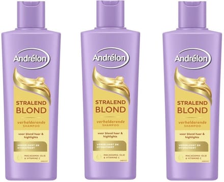 Andrélon Shampoo - Stralend Blond - 3 x 250 ml