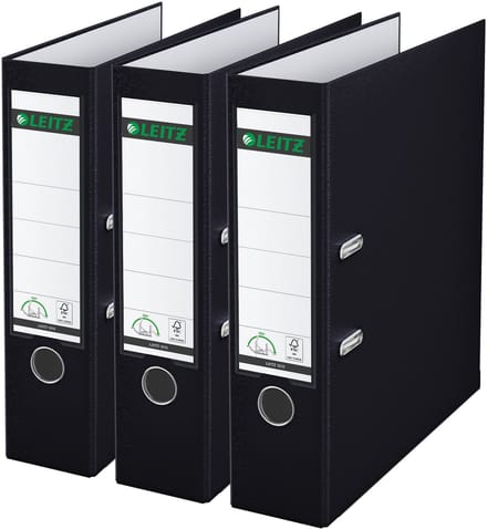 Ordner leitz 180° 1080 3 stuks zwart | 6 stuks
