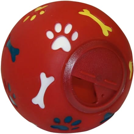 Kerbl Snackball - Honden Speelgoed Bal - Rood - 11 cm - 1 stk