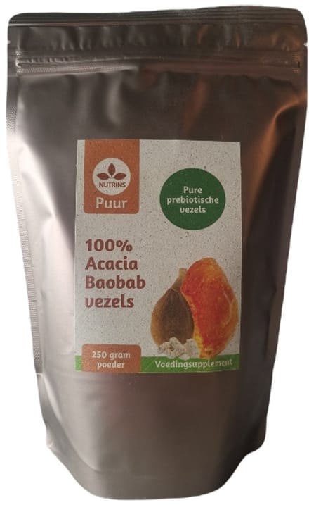 Nutrins Acacia Baobab Vezels – 250 gram – 100% Plantaardige Vezels