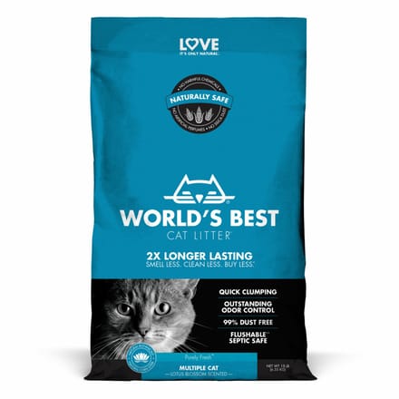 World's Best Cat Litter Kattenbakvulling Multiple Cat Lotus Blossom Scented 6,8 kg