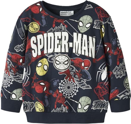 NAME IT - NMMJACCO SPIDER NREG SWEAT UNB MAR - Jongens - Sweaters