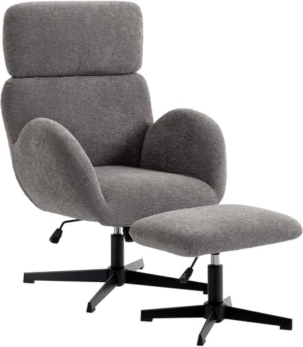 Fauteuil - Relaxstoel - Relaxfauteuil - Stoel - Met armleuning - Voor één Persoon - Grijs