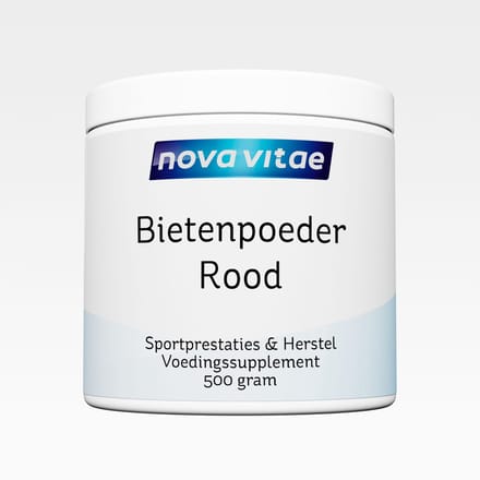 Nova Vitae - Rode Bietenpoeder - 100% Zuiver - Sportprestaties en Herstel - 500 gram