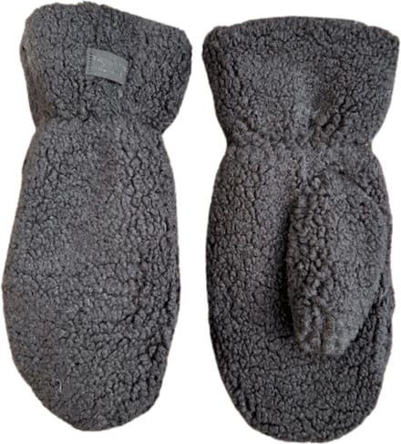 Wanten dames - Warme voering - Antraciet/zwart - One size