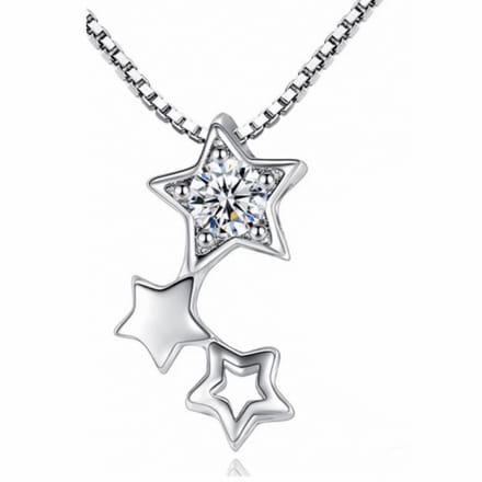 Ketting-Isa-Zilver-Zirkonia - Charme Bijoux