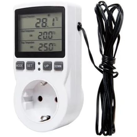 Digitale temperatuurregelaar stopcontact EU-stekker thermostatische schakelaar temperatuurregelaar met sensoren sonde verwarming koeling EU