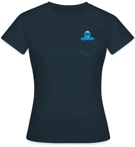 Sesamstraat Koekiemonster In Een Zak T-Shirt Dames