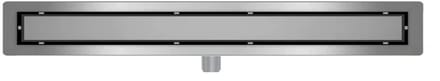 DutchLine - Douchegoot met flens en tegelrooster - RVS - 1600x70mm