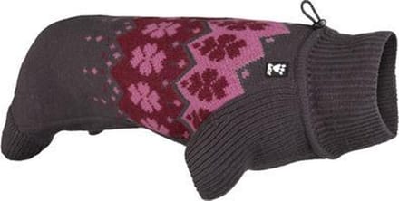 Hondentrui - Hurtta Comfort Knit - Paars/Grijs - Rug 20cm/Borst 32cm