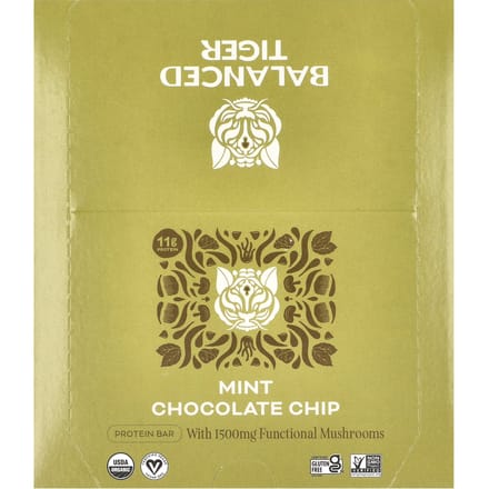 Eiwitreep, Munt Chocolade Chip, 12 Repen, 44G (1.55Oz) Elk