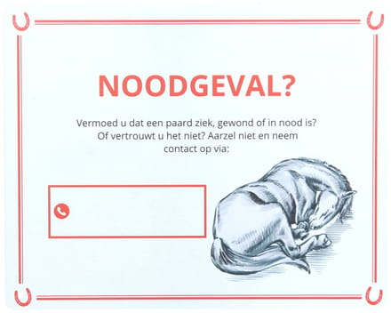 Epplejeck Weidebord Noodgeval