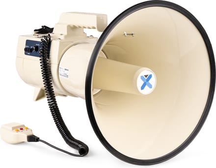 Vonyx MEG150 Megafoon Pro - 200W Krachtige megafoon - Met sirene en afneembare microfoon - Beige