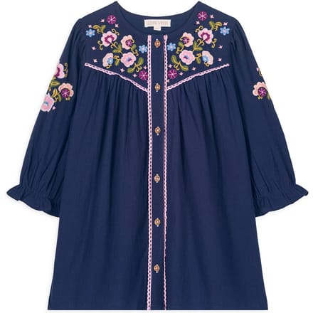Louise Misha Dress Floriane Midnight Maat: 6M | Jurken Outlet | kids | Blauw