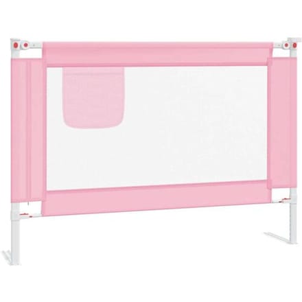 vidaXL - Bedhekje - peuter - 90x25 - cm - stof - roze