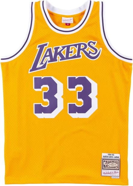 Basketbalshirt Los Angeles Lakers Throwback Karrem Abdul-Jabbar Nummer 33