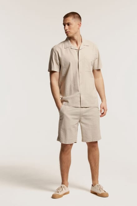 Chief Heren Overhemd Bruin - Maat M