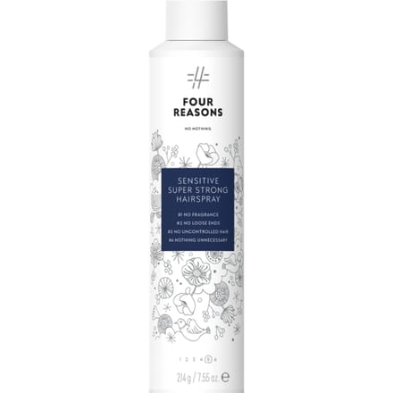 Four Reasons No Nothing Sensitive Super Strong Hairspray 300ml
