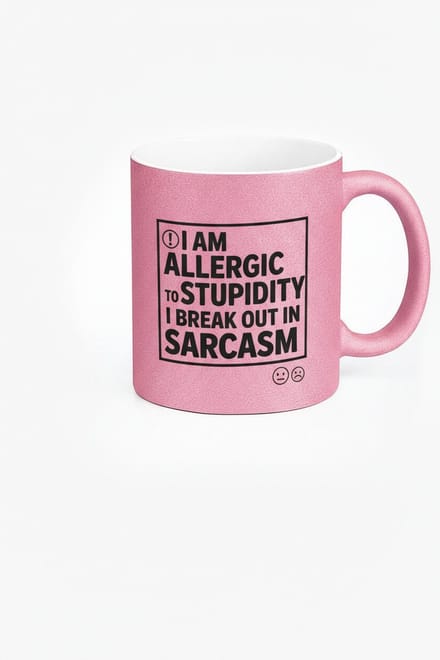 Allergie voor Domheid Mok - Grappige Sarcasme Koffiemok