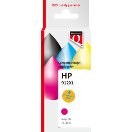 Inktcartridge Quantore alternatief tbv Hp 912XL 3YL82AE hc rood