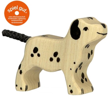 HOLZTIGER Boerderij - Dalmatiër Klein - 6X2X5Cm - Houten Figuur - Handgemaakt