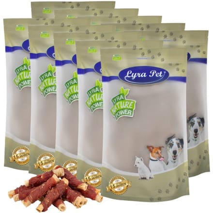 10 kg Lyra Pet® kauwrollen met natuurlijke eendenborst