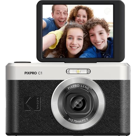Kodak C1 compact camera - kantelbaar scherm - zwart