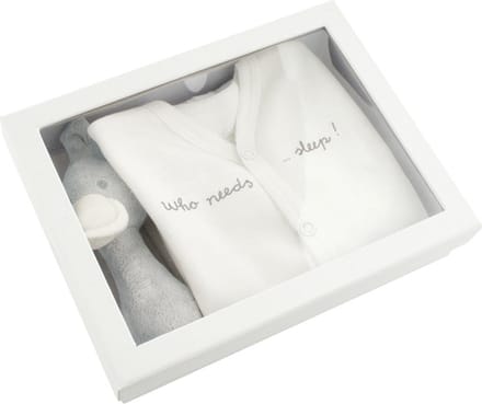 BAMBAM â€“ Geschenkset "who needs sleep" - Wit - Baby cadeau