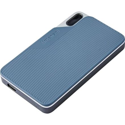 (Intenso) Rugged portable SSD TX100 250GB - USB 3.2 5 Gbit/s - schokbestendig - grijs/blauw (3826440)
