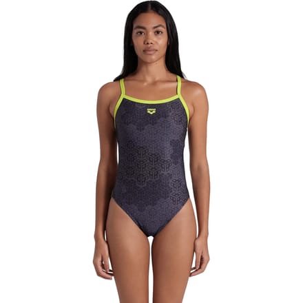 Arena W Camo Kikko Swimsuit Challenge Back soft Green-Black