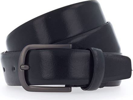 Vanzetti Leren Riem Belt W85 Black Zwart