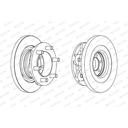 Remschijf FERODO FCR139A, 1 Stuk