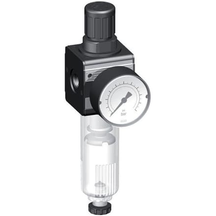 Filter-Regulator G3/8'' 1600l/min 0.5-10.0bar/7-145psi Auto Polycarbonaat Multifix 1