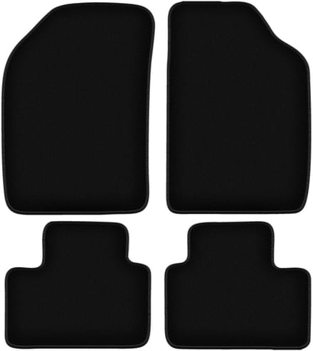 BASIC zwarte veloursmatten voor: Lancia Ypsilon I hatchback (1996-2003)