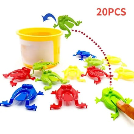20 Pièces Grenouille Sauteuse Jouets Nostalgiques Pour Enfants Maternelle Jouet Éducatif Jouet Grenouille qui Saute Cadeau de Noël