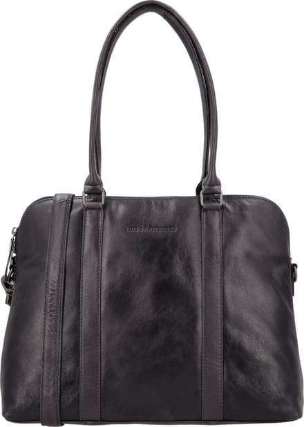 Hide & Stiches Porto Hand & Schoudertas Laptoptas 13,3 inch - Donker Navy Blauw