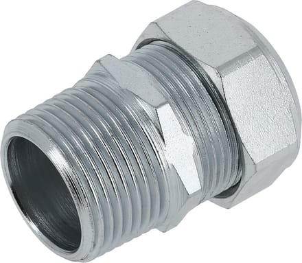 Bonfix Staalverzinkte knelfitting - Puntstuk 106 - buitendraad x knel - 1/2 x 22mm