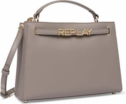 REPLAY Handtas Schoudertas Handbag Iron Black Taupe
