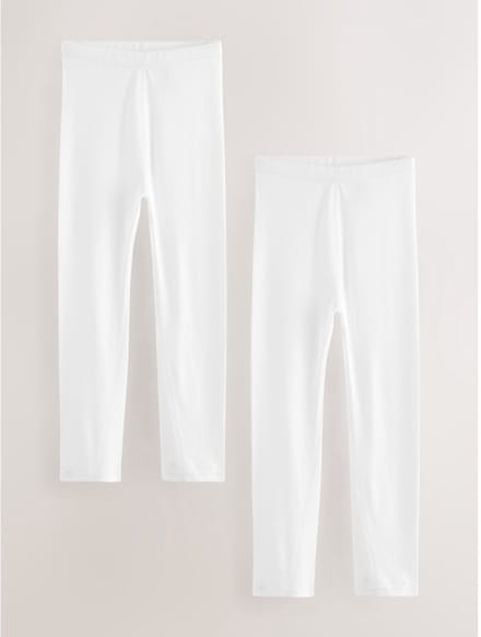 Next - Meisjes - Set van 2 Kind To Skin-leggings - Wit