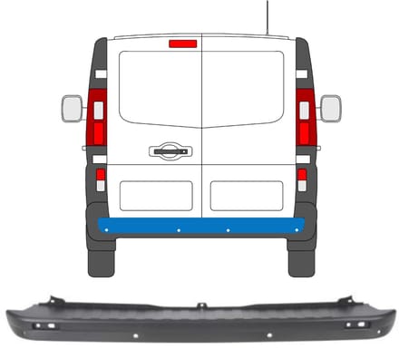 Achterbumper PDC voor Renault Trafic 2014-