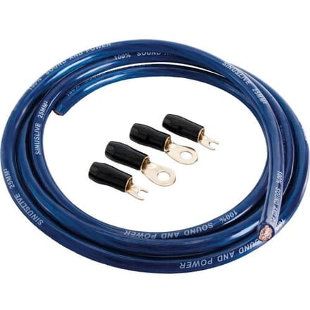 Sinuslive Car-HiFi stroomkabelset 25 mm² Verguld