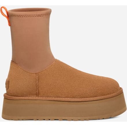 UGG® Classic Dipper Boot for Women in Brown, Size 9, Neoprene/Suede/Wool
