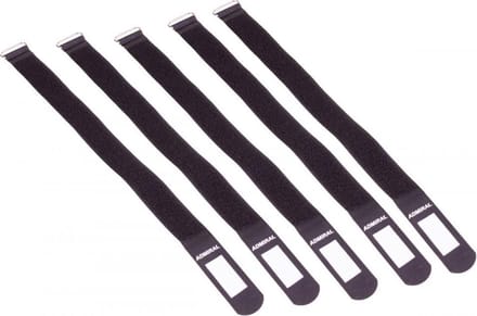 Admiral cable wrap 380 5 per set zwart